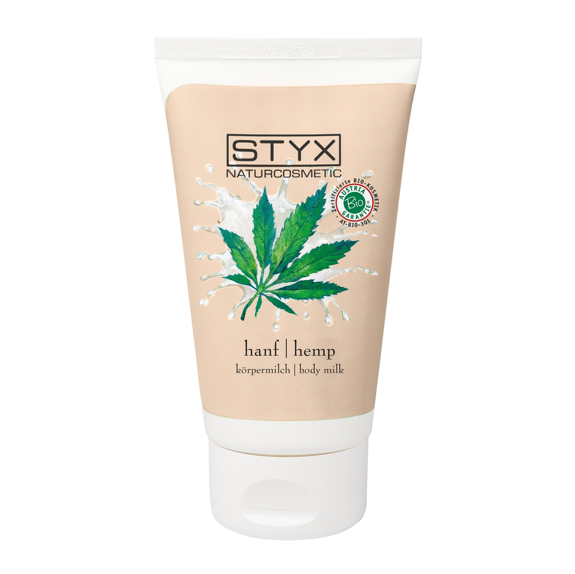 styx-hanf-korpermilch-150ml-tube Flasche, Lotion, Kosmetik, Sonnenschutz