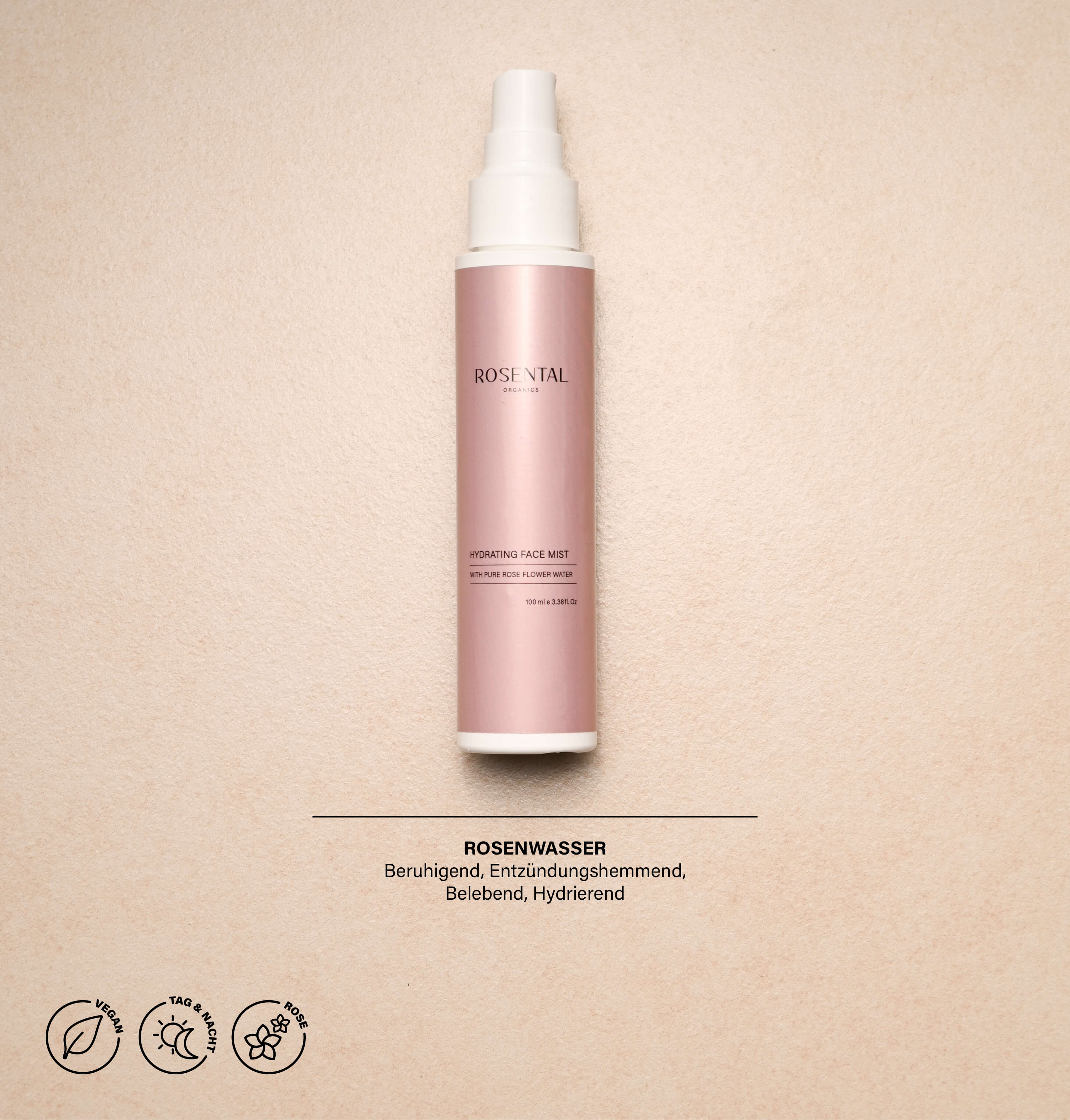 Hydrating Face Mist | à l'eau florale de rose pure