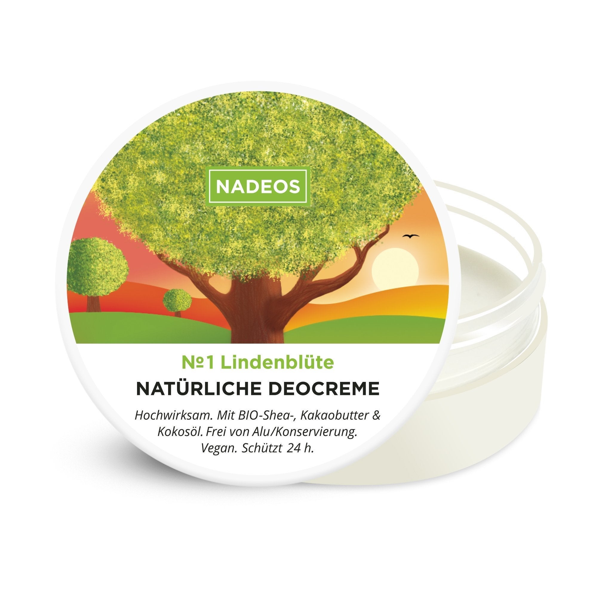 Natürliche Deocreme Lindenblüte