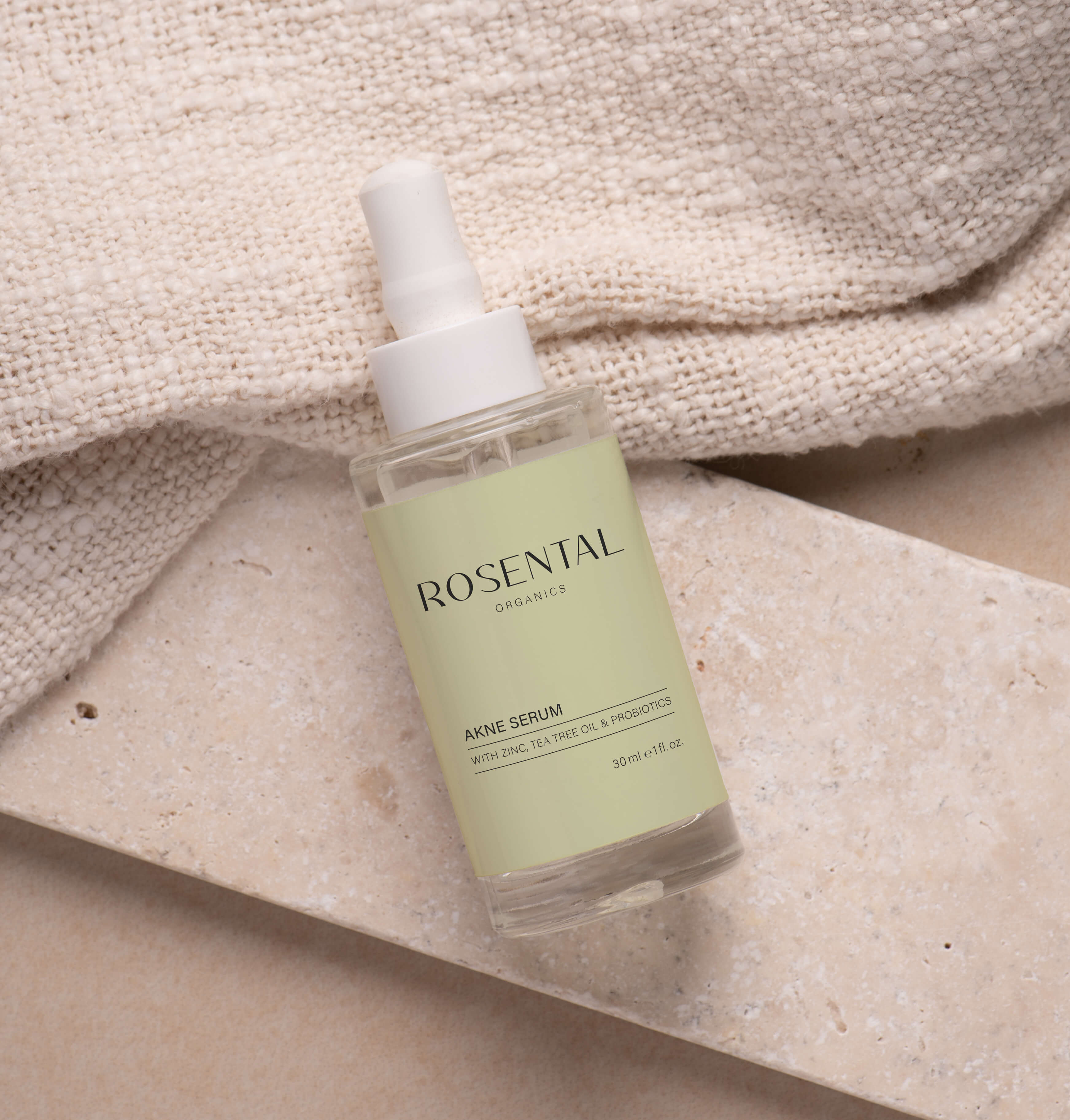 Sérum contre l'acné | avec zinc, huile d'arbre à thé & probiotiques