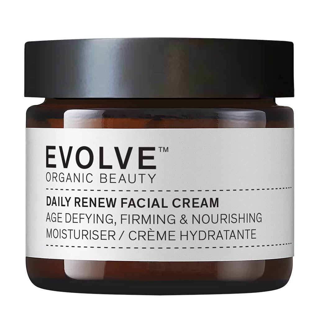 Daily Renew Facial Cream Flasche, Kräuterig, Pflanze, Kosmetik, Parfüm