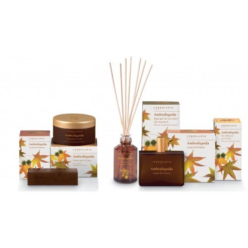 lerbolario-ambraliquida-raumduft-125ml AMBRALIQUIDA Parfum d'ambiance avec bâtonnets en bois