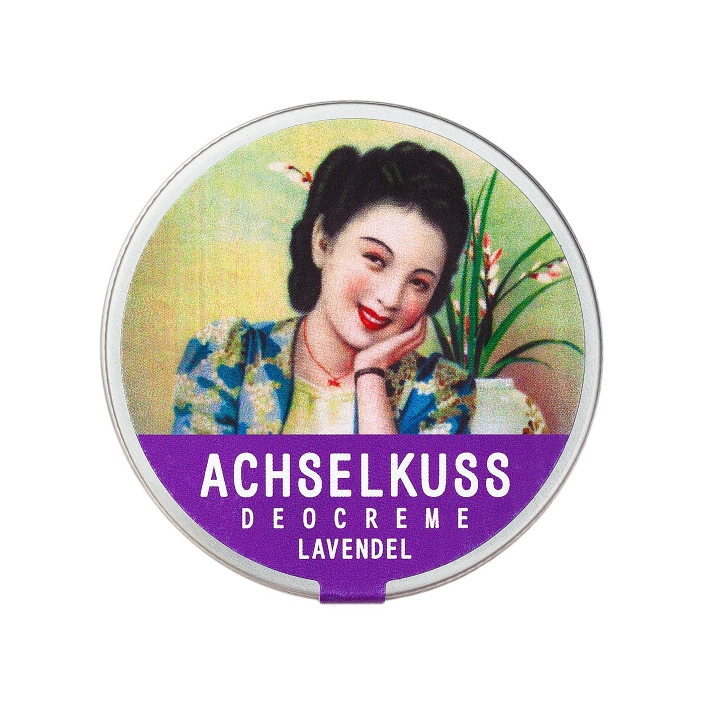 ACHSELKUSS-Lavendel-white-50g Crema deodorante alla lavanda