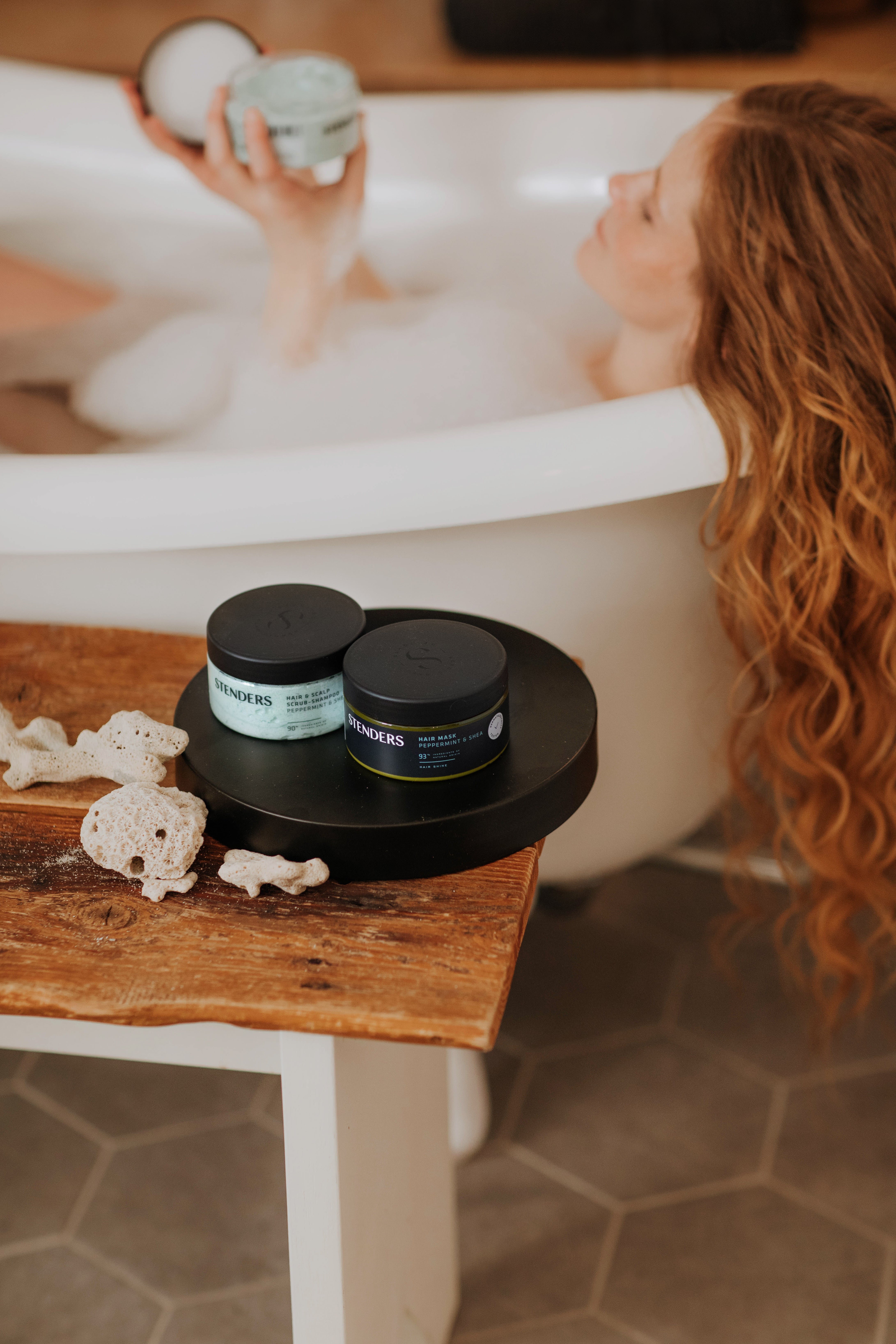 stenders-peppermint-shea-mood-8 Haar & Kopfhaut Peeling-Shampoo Pfefferminze & Sheabutter