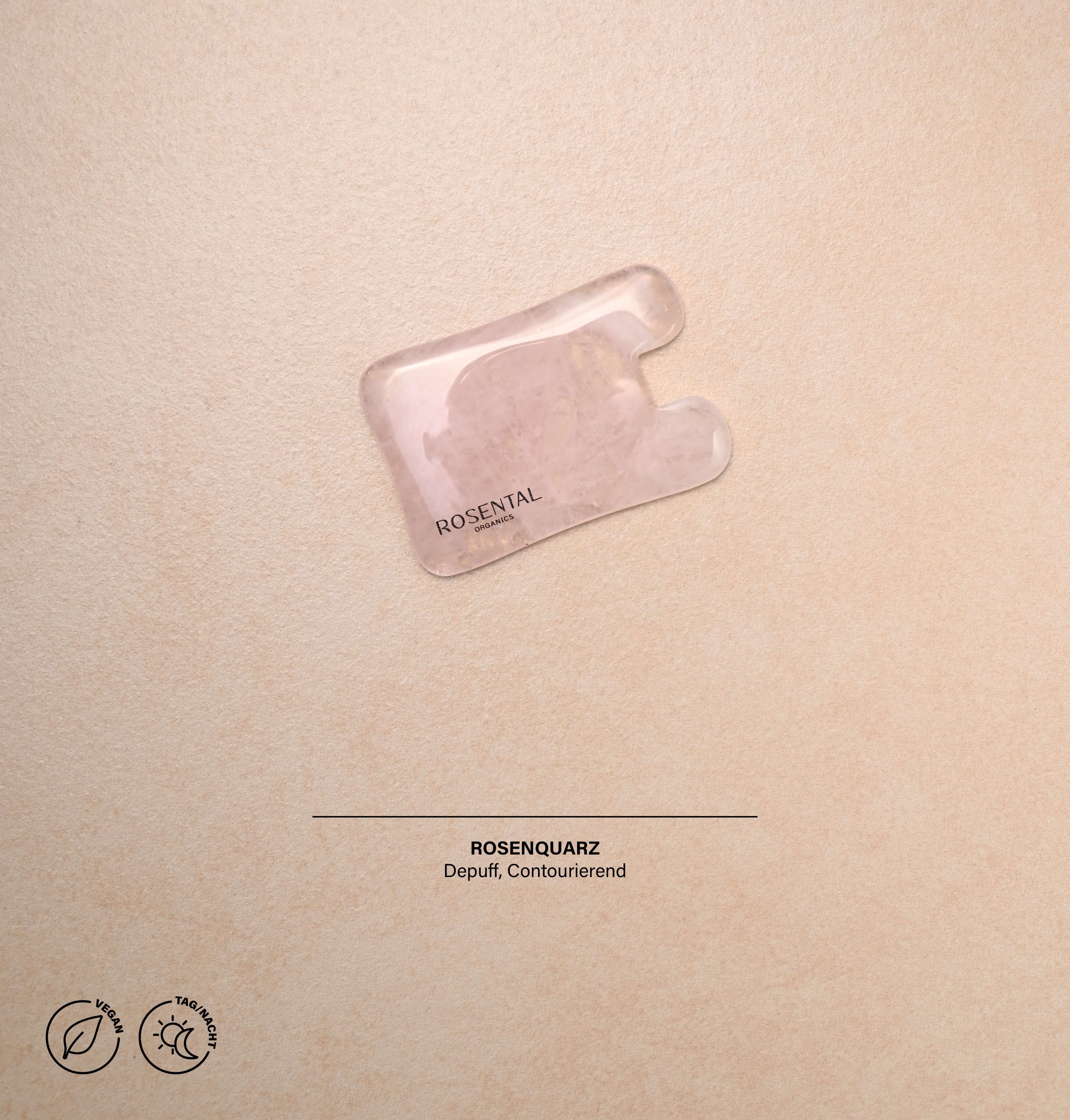 Rose Quartz Gua Sha | Outil de beauté naturel