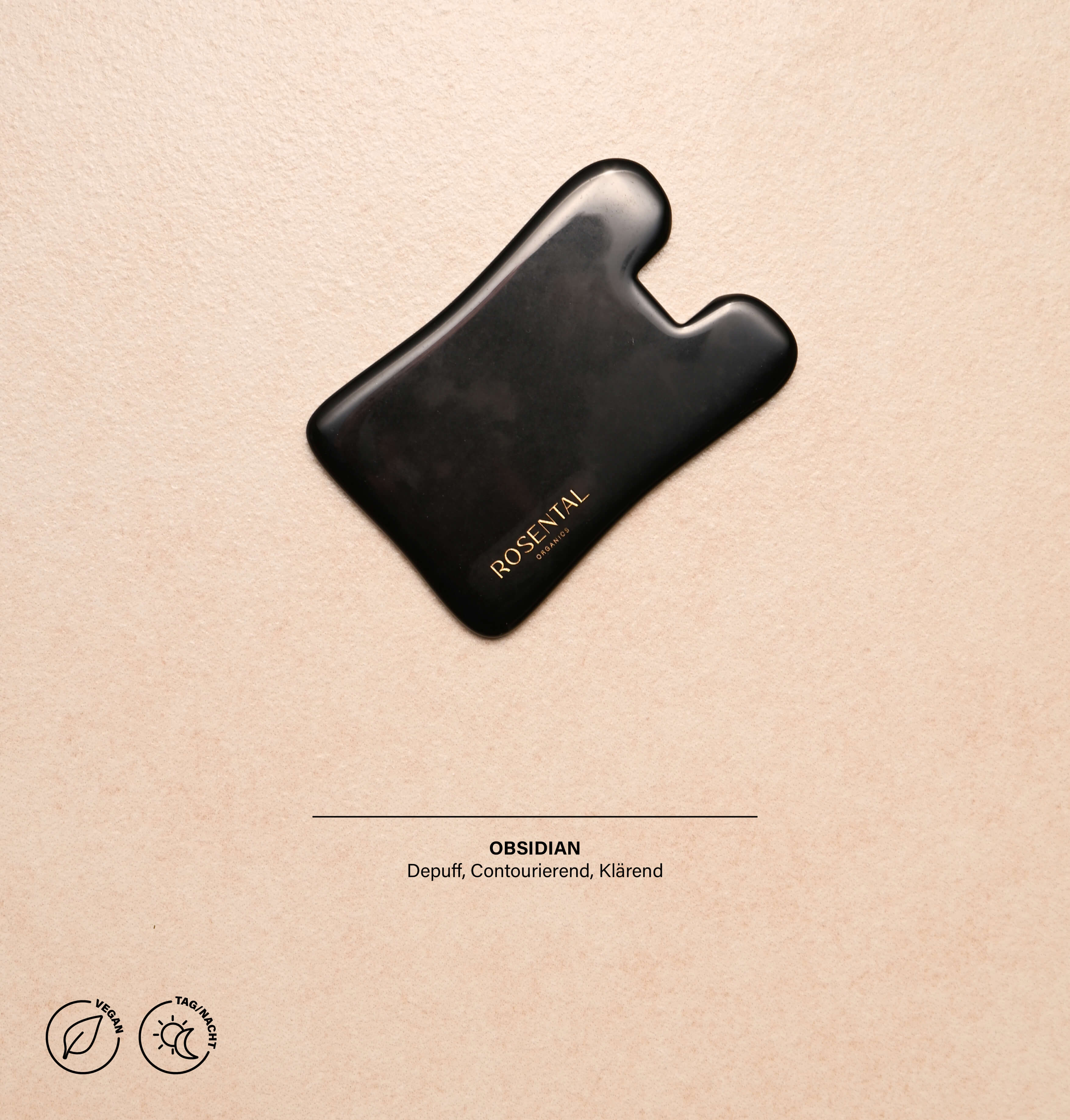 Obsidian Gua Sha | Outil de beauté naturel