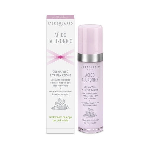 lerbolario-hyaluron-gesichtscreme-mischhaut-50ml Flasche, Lotion, Kosmetik