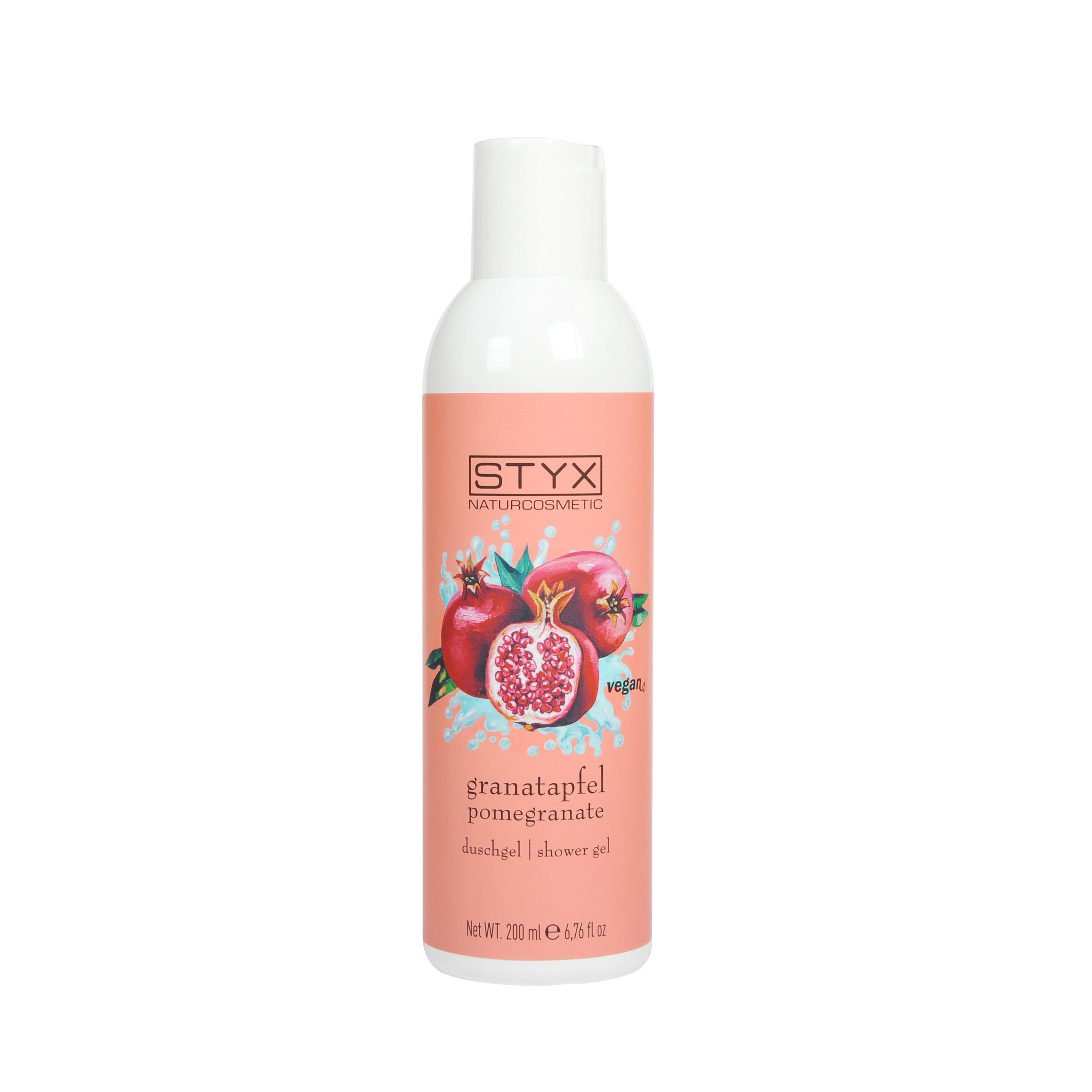 styx-duschgel-granatapfel-250ml Flasche, Lotion, Kräuterig, Kräuter, Pflanze