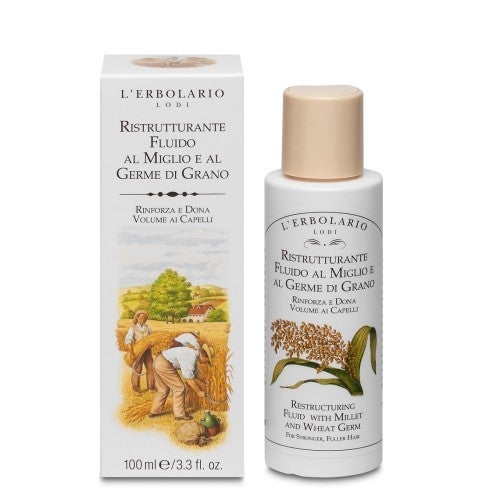 lerbolario-hirse-und-weizenkeim-leaf-in-haarkur-100ml Trattamento riparatore fluido per la crescita degli alberi e del grano