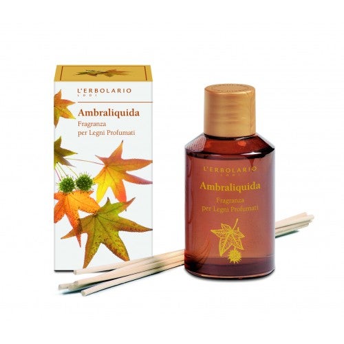 lerbolario-ambraliquida-raumduft-125ml-3 Profumo per ambiente AMBRALIQUIDA con bastoncini di legno