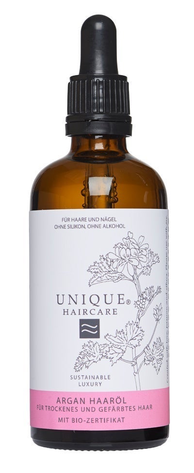 unique-beauty-argan-haaroel-100ml Flasche, Kosmetik, Parfüm, Flasche, Kosmetik, Parfüm