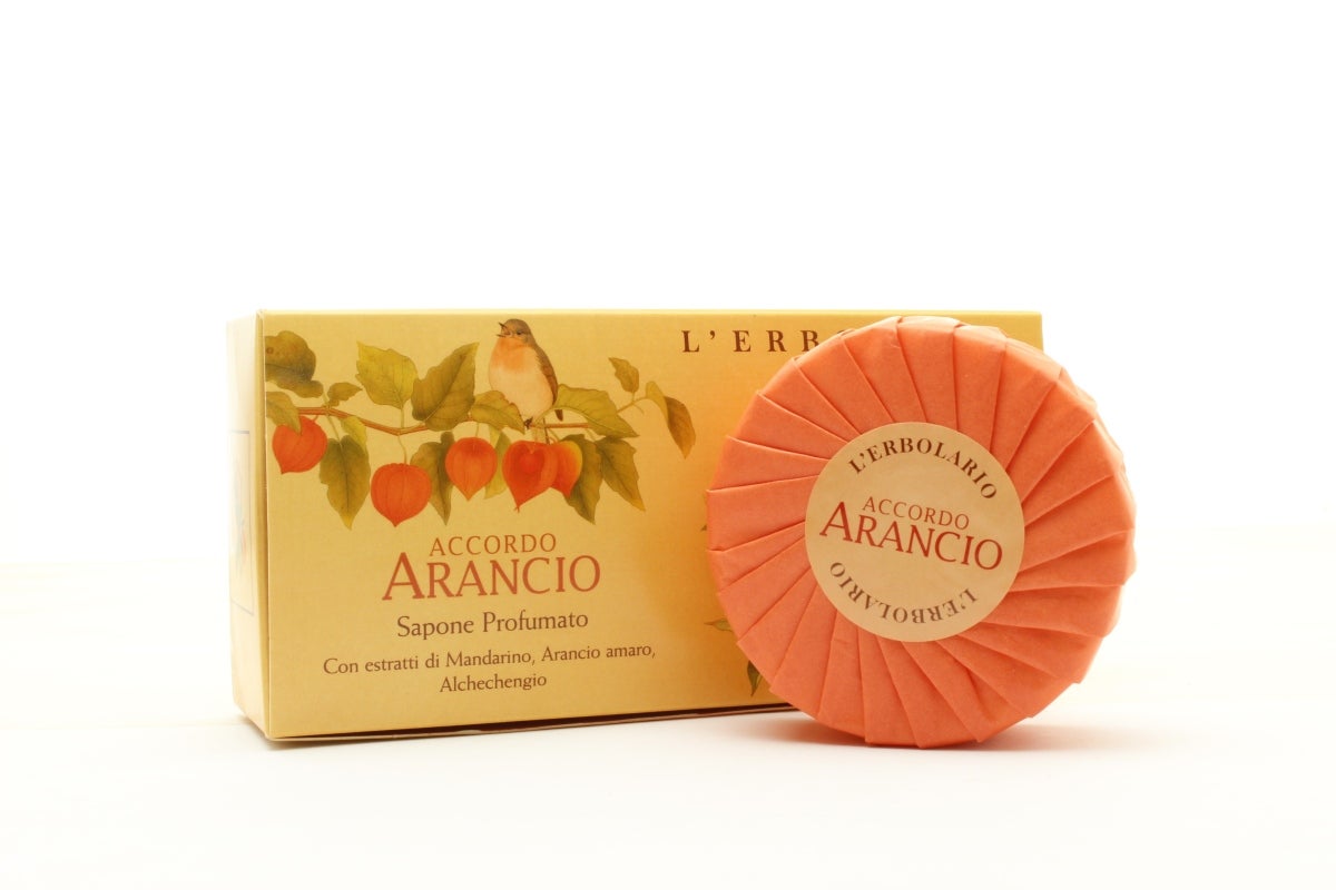 lerbolario-arancio-seife-100g Seife, Tier, Vogel