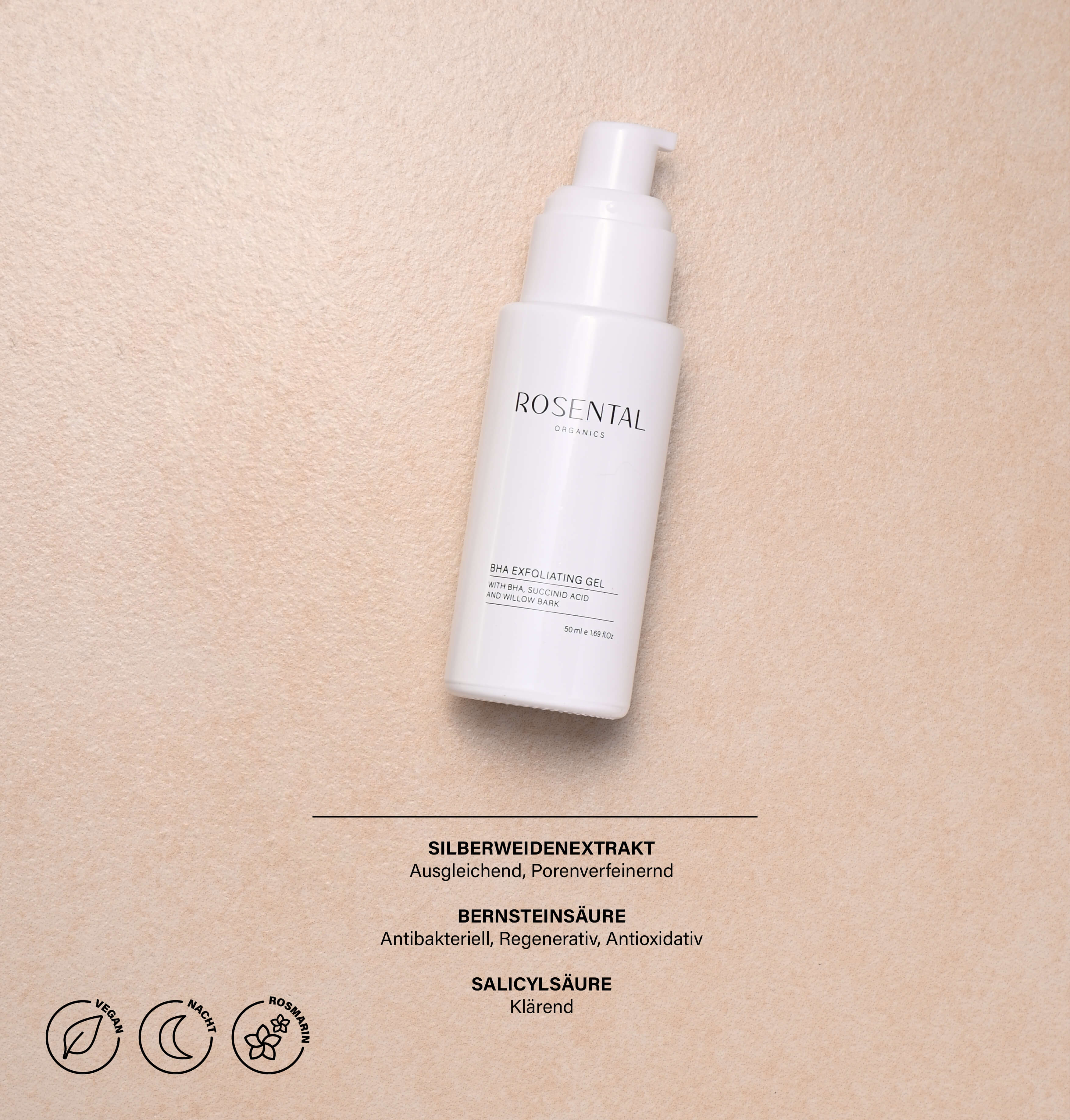BHA Gel exfoliant | à l'acide succinique et à l'écorce de saule