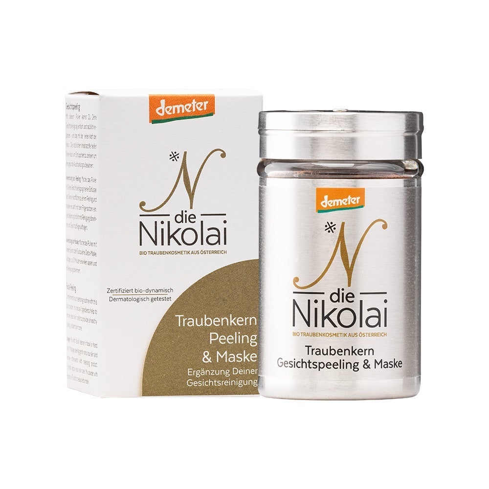 dieNikolai-traubenkern-gesichtspeeling-50g Traubenkern Gesichtspeeling & Maske
