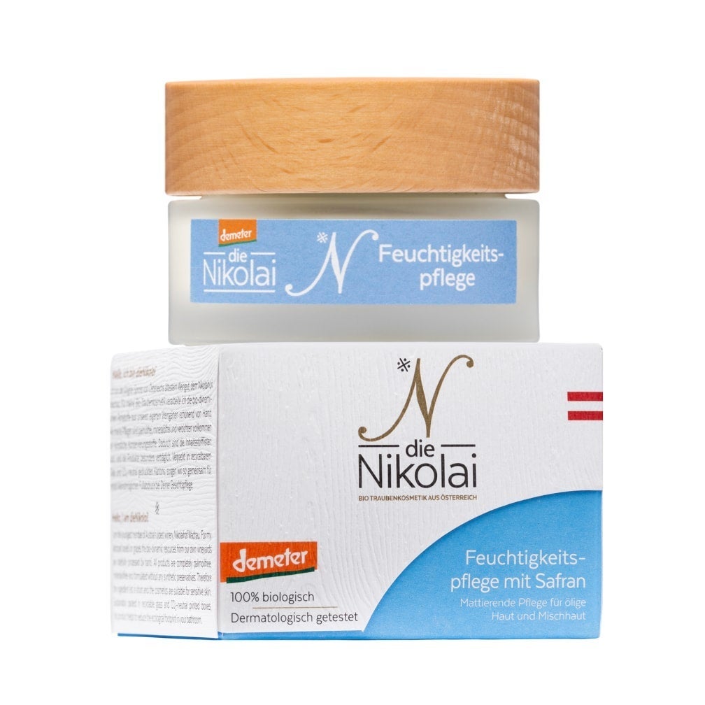 dieNikolai-feuchtigkeitspflege-mit-safran-50ml-mit-schachtel mattierende Feuchtigkeitspflege mit Safran