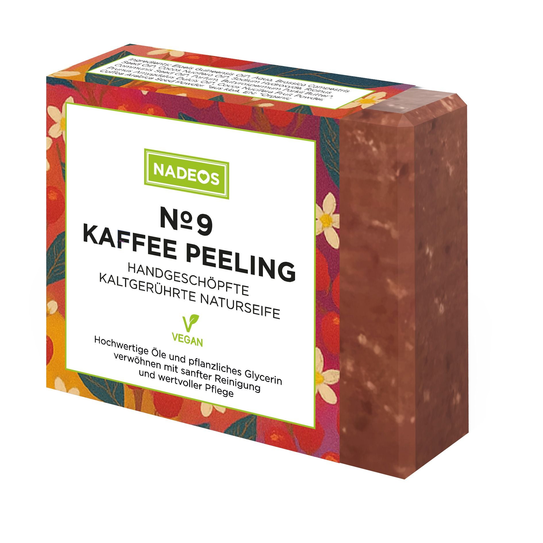 Naturseife Nr. 9 Kaffee Peeling Kräuterig, Kräuter, Pflanze