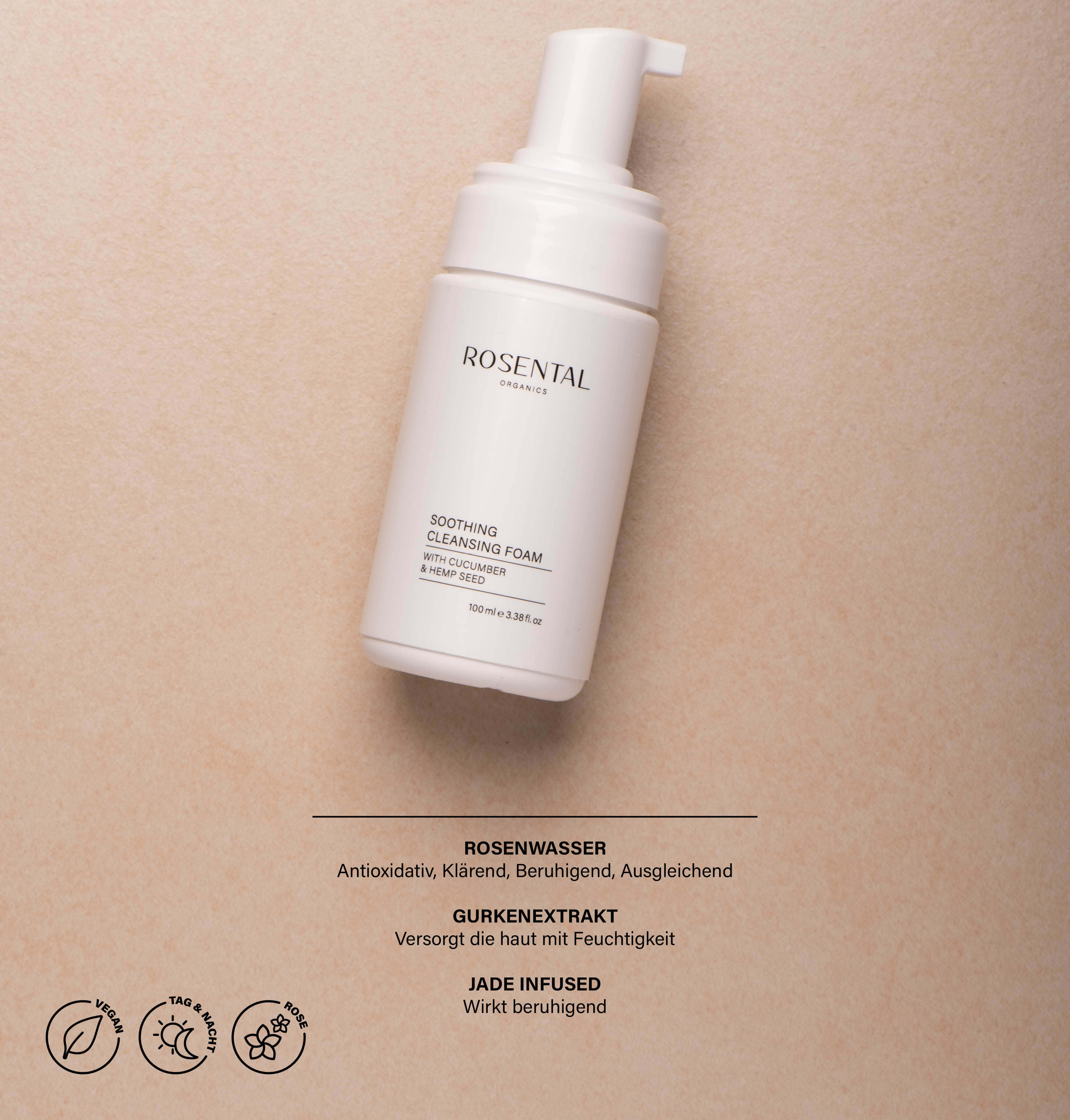Soothing Cleansing Foam | with Cucumber and Hemp Seed 