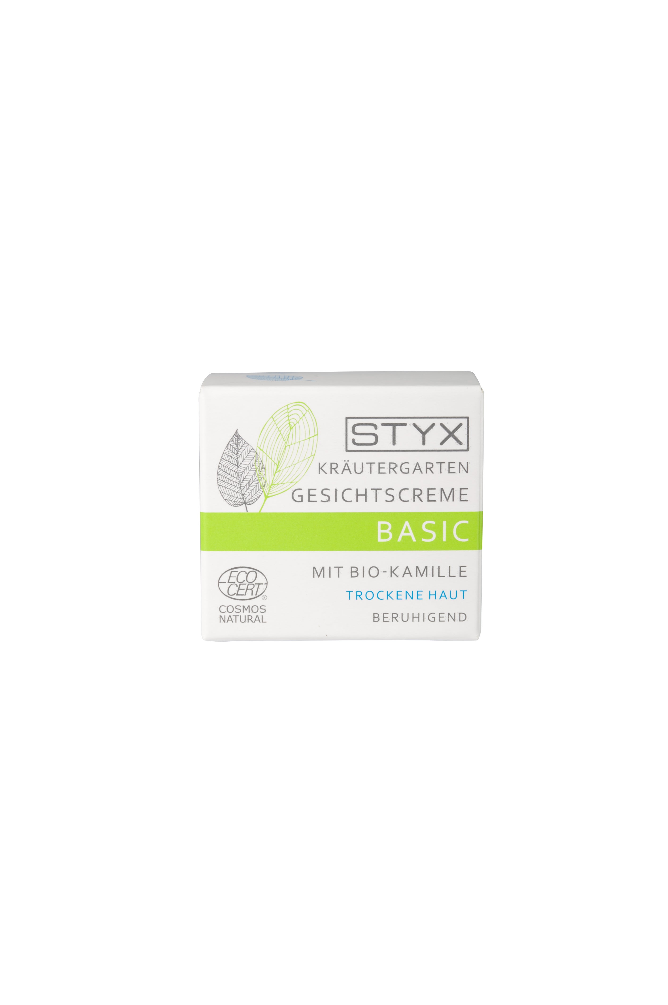 styx-kraeutergarten-gesichtscreme-bio-kamille-schachtel-50ml Jardin d'herbes BASIC Crème pour le visage à la camomille bio