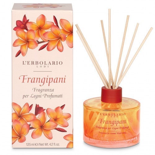 lerbolario-frangipani-raumduft-mit-holzstaebchen-125ml Profumo per ambiente FRANGIPANI con bastoncini di legno