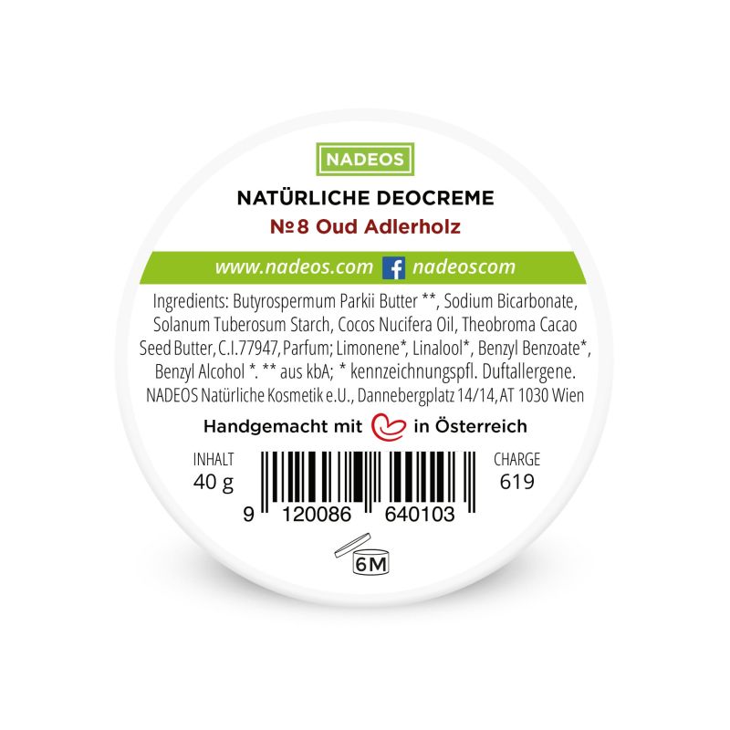 Crema deodorante naturale Oud Eaglewood
