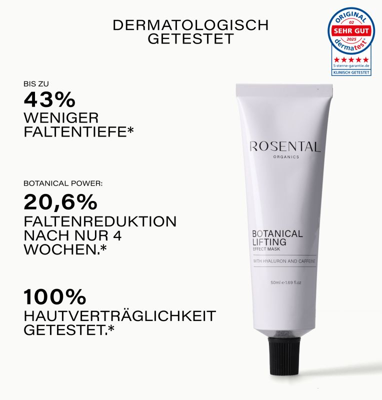 Maschera Botanical Lifting Effect | con acido ialuronico e caffeina