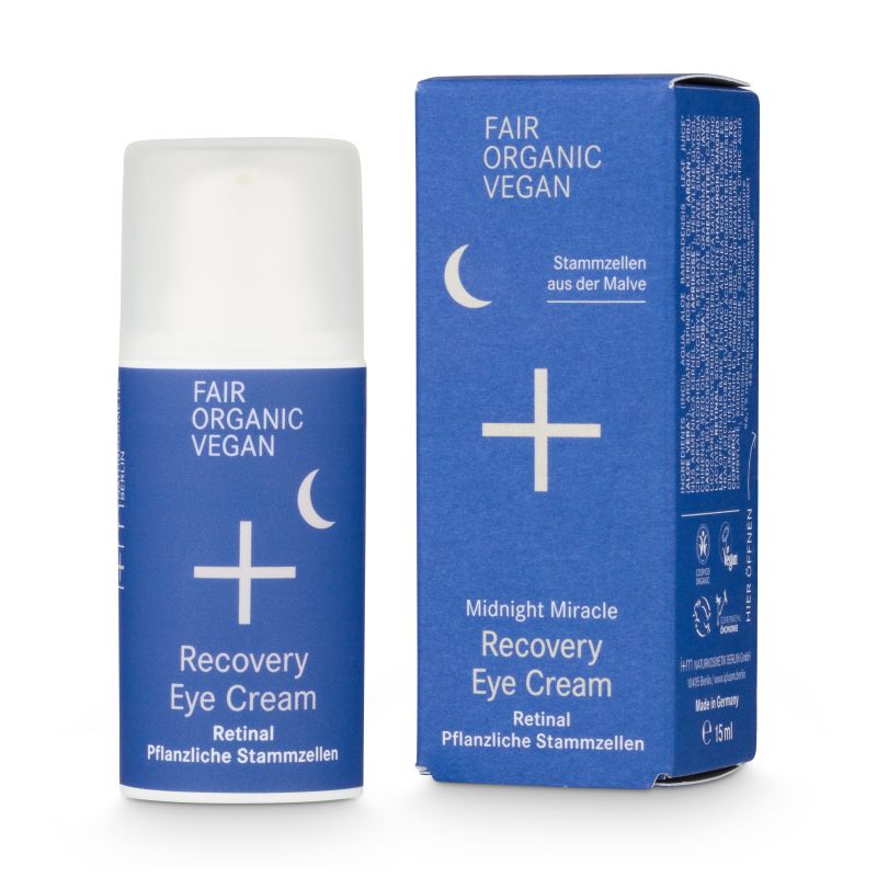 Midnight Miracle Recovery Eye Cream Augencreme, Erholung, Retinal, Pflanzliche Stammzellen, vegan