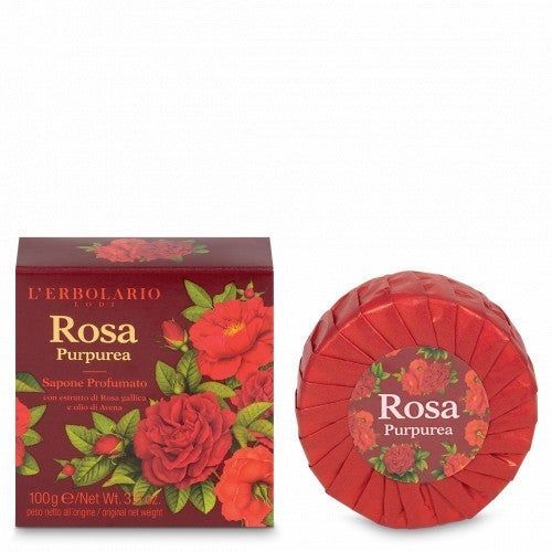 lerbolario-rosa-purpurea-purpur-rose-seife-100g Sapone ROSA PURPUREA