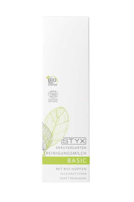 styx-kraeutergarten-reinigungsmilch-bio-hopfen-schachtel-200ml Kräutergarten BASIC Reinigungsmilch mit Bio Hopfen