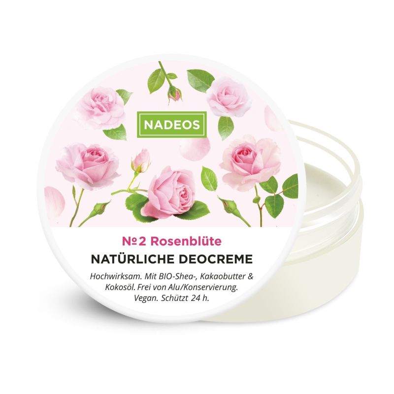 Crema deodorante naturale ai fiori di rosa