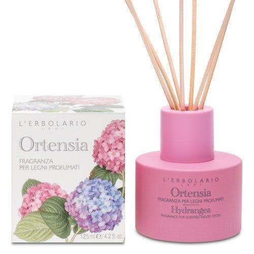 lerbolario-ortensia-raumduft-mit-holzstaebchen-125ml-3 ORTENSIA Parfum d'ambiance avec bâtonnets en bois