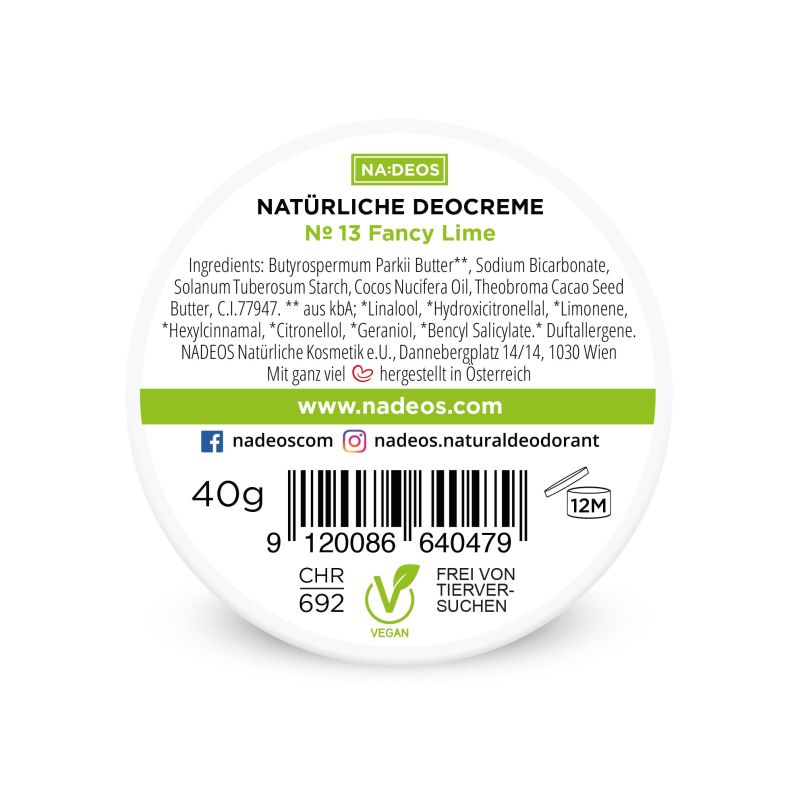 Crema deodorante naturale Fancy Lime