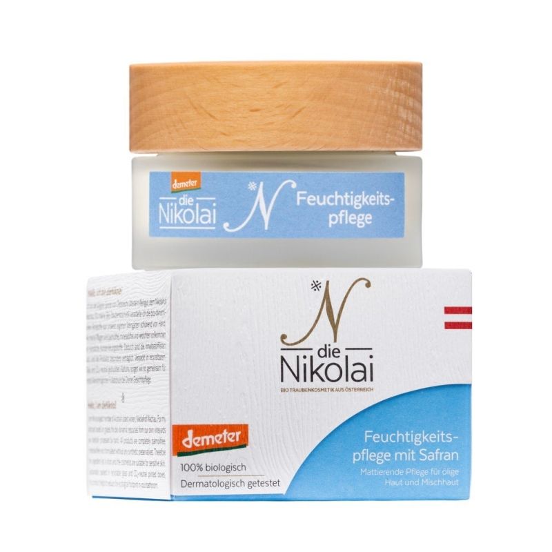 dieNikolai-feuchtigkeitspflege-mit-safran-50ml-mit-schachtel mattierende Feuchtigkeitspflege mit Safran