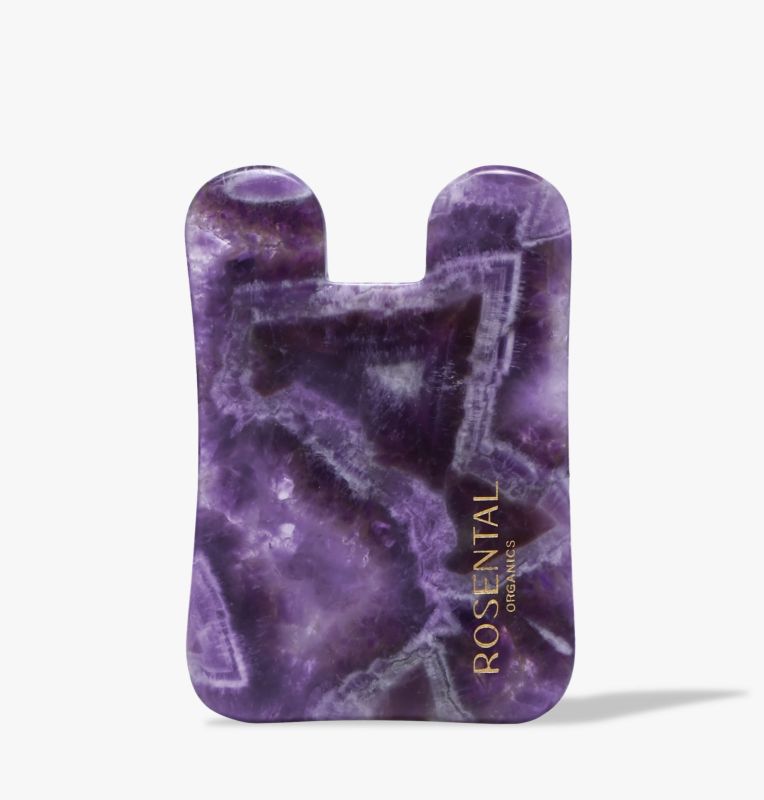 Gua Sha di ametista - Strumento naturale di sollevamento