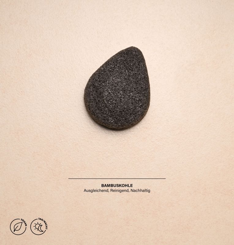 Konjac Detox Eponge charbon de bambou