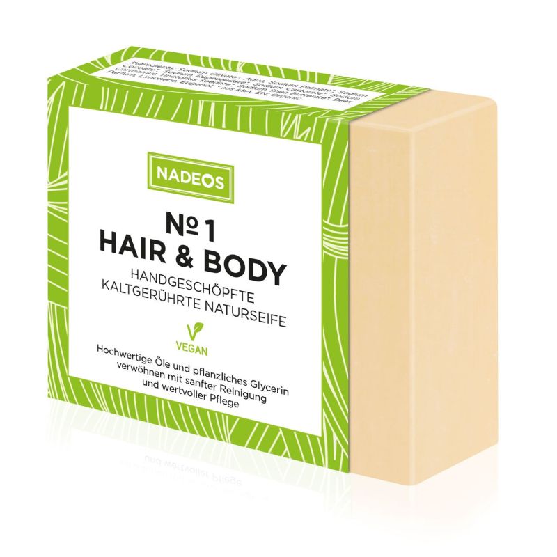 Sapone naturale n. 1 per capelli e corpo Flasche
